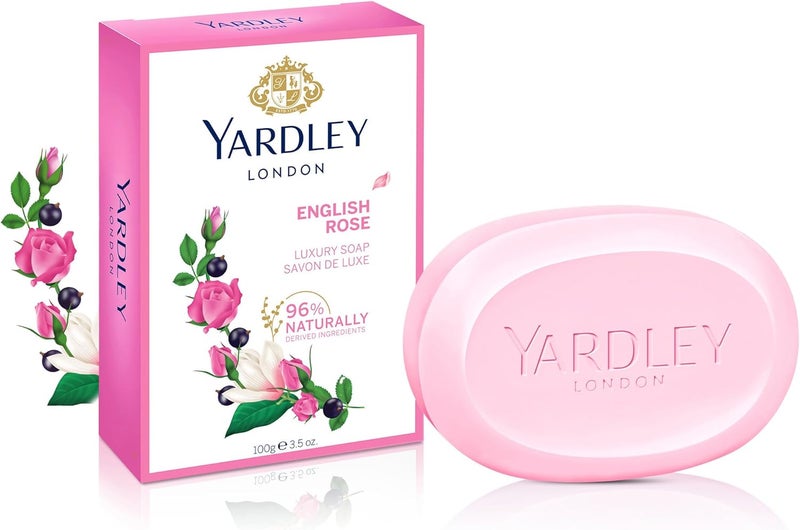 Yardley صابون ياردلي إنجليش روز الفاخر - 100 جرام - Image 1